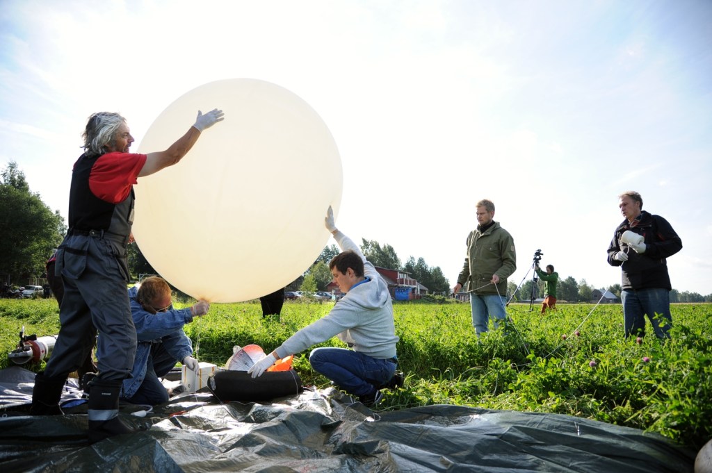 Katternö Skywatchers ballongsläpp 18.8.2013