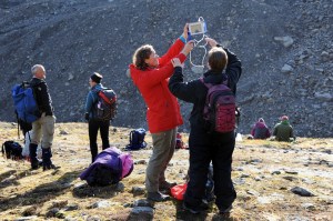 Mobil väderstation nedanför Longyearbreen