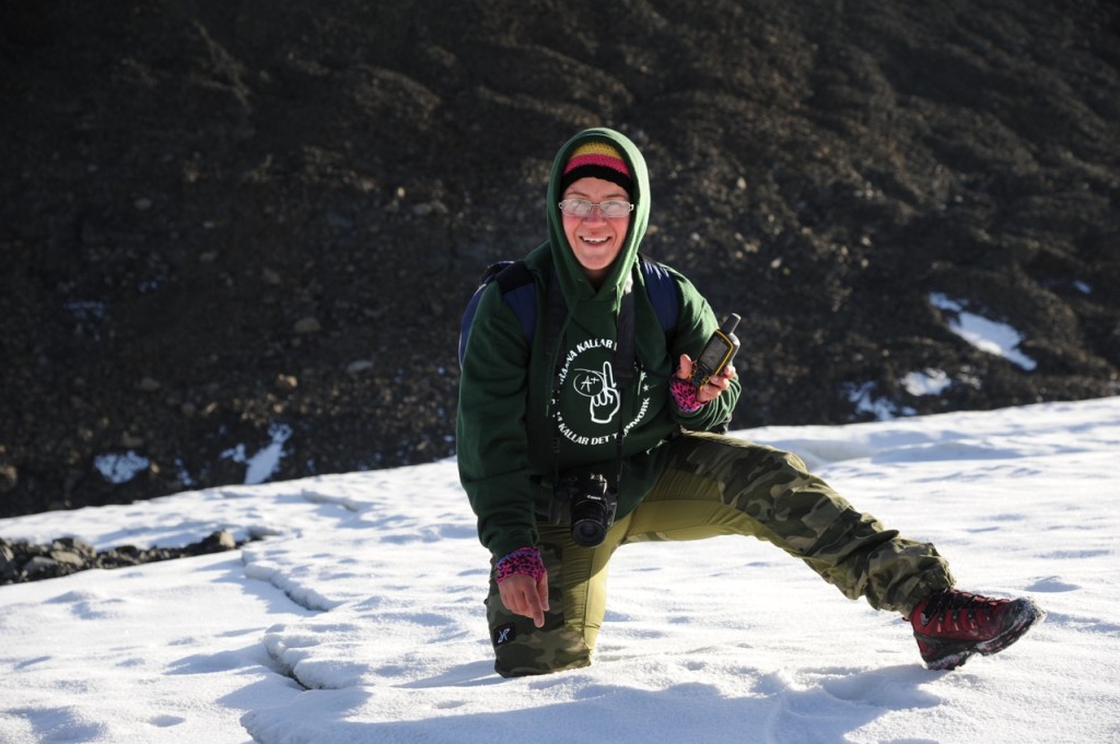Nuvarande utbredningsgränsen för Longyearbreen
