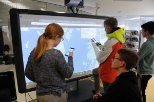 Ballongens färd följdes i realtid.