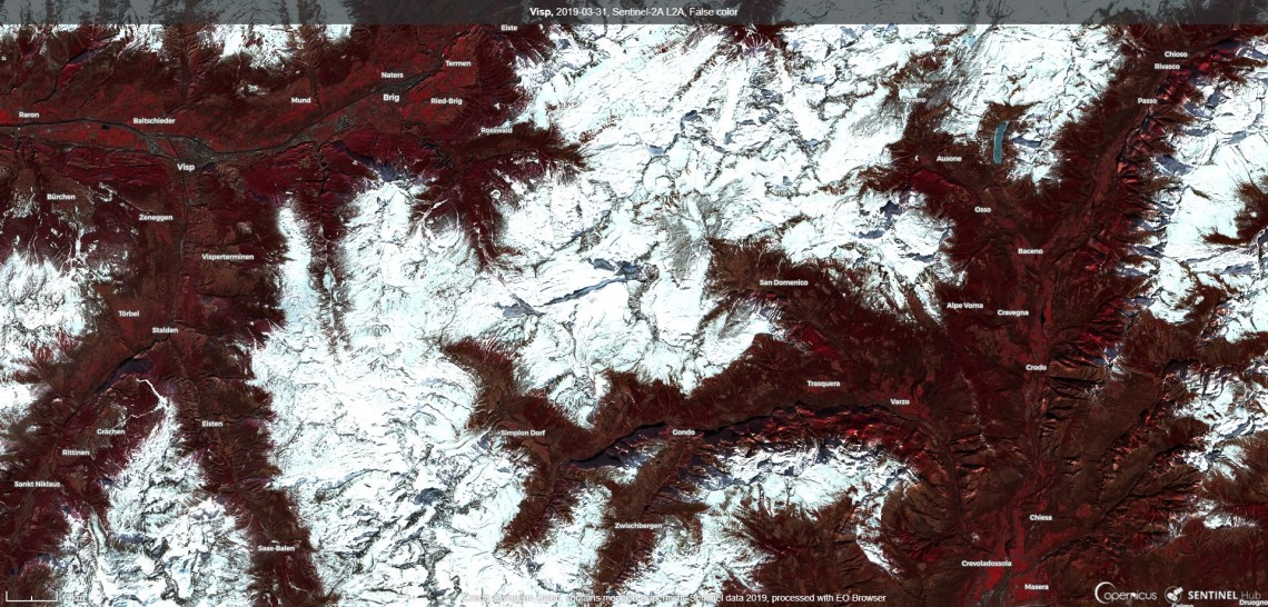 2019-03-31, Sentinel-2A L2A, False color (1)